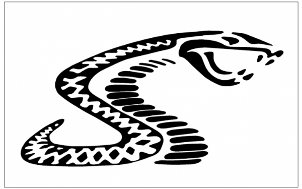 Picture of Mustang Radical Cobra Decal - 7" Tall
