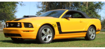 Show details for 2005-09 Mustang L-Side Stripe Kit - Use with Fender Emblems Picture of 2005-09 Mustang L-Side Stripe Kit - Use with Fender Emblems