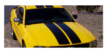 Show details for 2005-09 Mustang Lemans Racing Stripes - High or No Wing - Convertible Picture of 2005-09 Mustang Lemans Racing Stripes - High or No Wing - Convertible