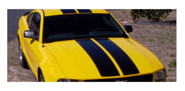 Picture of 2005-09 Mustang Lemans Racing Stripes - High or No Wing - Convertible