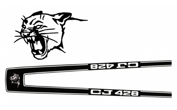 Picture of 1969 Mercury Cougar CJ 428 Hood Stripe