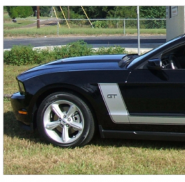 Show details for 2010-12 Mustang 4.6L Numeral Decal Set - for Side L-Stripe Kit Picture of 2010-12 Mustang 4.6L Numeral Decal Set - for Side L-Stripe Kit
