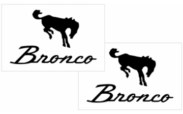 Show details for Ford Bronco Decal Set - 4.4" x 7" Picture of Ford Bronco Decal Set - 4.4" x 7"