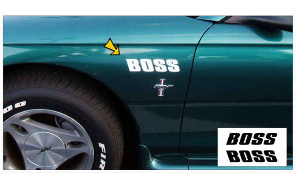 Picture of 1994-98 Mustang Fender Decal Set - Boss Name