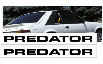 Show details for 1983-86 Predator Cobra Sail Panel Name Decal Set Picture of 1983-86 Predator Cobra Sail Panel Name Decal Set