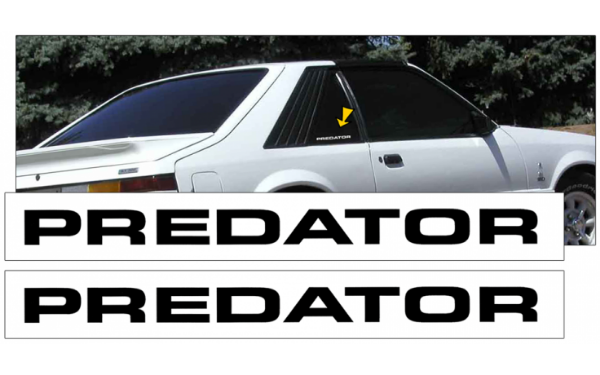 Picture of 1983-86 Predator Cobra Sail Panel Name Decal Set
