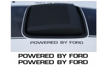 Show details for Powered By Ford Accent Decal Set Picture of Powered By Ford Accent Decal Set