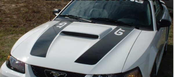Picture of 1994-04 Mustang Dual Hood Stripes with GT Cutout