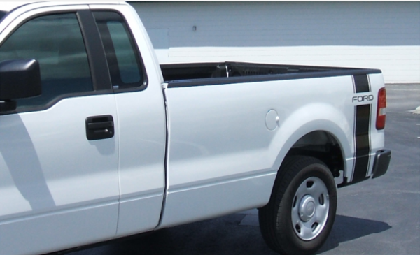 Picture of 2005-07 Ford Vertical Bed Stripe - FORD Name