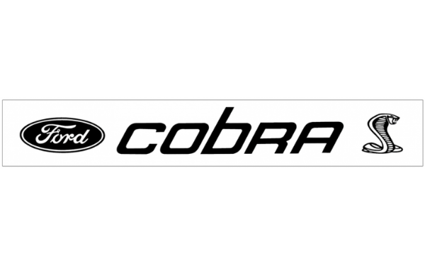 Picture of Cobra Snake with Ford Oval Windshield Decal