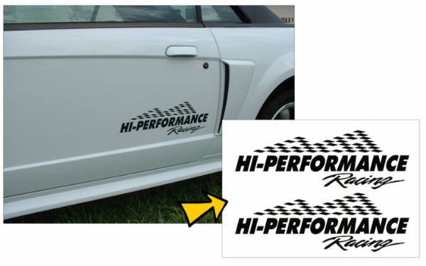 Picture of High Performance Racing Decal Set - 6" x 18"
