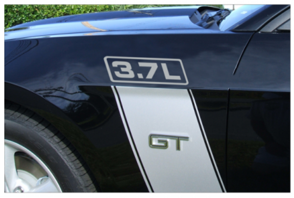 Picture of 2011-13 Mustang 3.7L Numeral Decal Set - for Side L-Stripe Kit