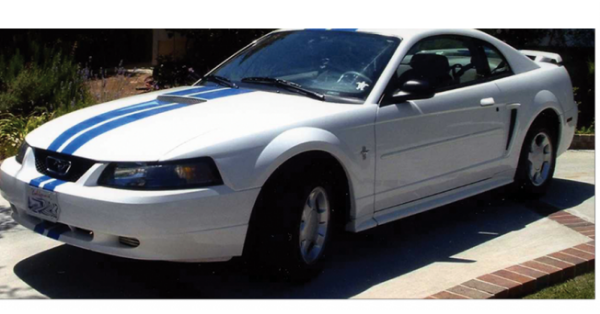 Picture of 1999-03 Mustang Lemans Racing Stripes - Convertible - Flat Hood