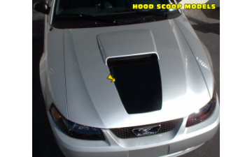 Show details for 1999-04 Mustang GT Square Nose Hood Decal - Hood Scoop Model Picture of 1999-04 Mustang GT Square Nose Hood Decal - Hood Scoop Model