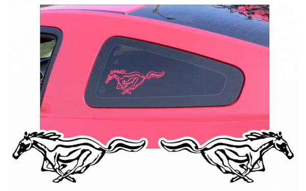 Picture of Mustang Detailed Pony Decal Set - 3" x 7.75"