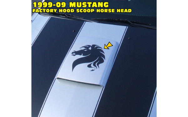 Picture of Mustang Horse Head Decal - 13" Tall