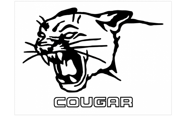 Picture of Cougar Head with Cougar Name Decal