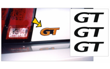 Show details for 1999-04 Mustang GT Emblem Overlay Decals Picture of 1999-04 Mustang GT Emblem Overlay Decals