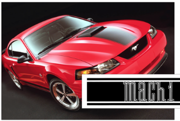 Show details for 2003-04 Mustang Mach 1 Lower Rocker Stripes - Mach 1 Name Picture of 2003-04 Mustang Mach 1 Lower Rocker Stripes - Mach 1 Name