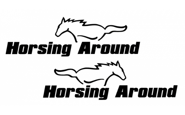 Picture of Mustang Horsing Around Decal Set - 4" Tall