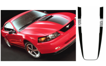 Show details for 2003-04 Mustang Mach 1 Wrap Around Stripe - MACH 1 Name Picture of 2003-04 Mustang Mach 1 Wrap Around Stripe - MACH 1 Name