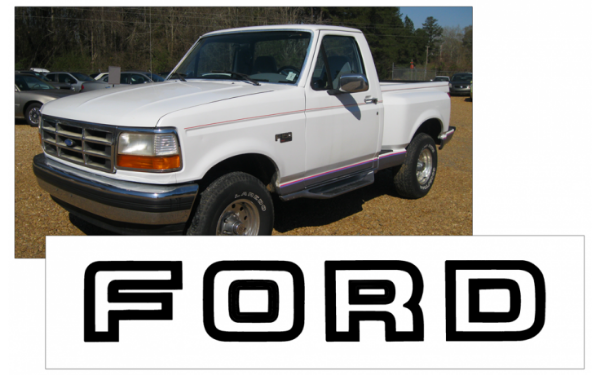 Picture of 1992-95 Ford F150 Tailgate Decal - FLAT PANEL - One Color