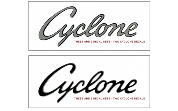 Picture of 1969 Mercury Cyclone Quarter panel Decal Set