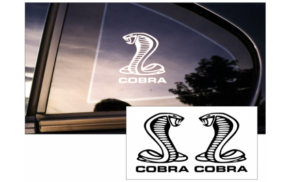 Picture of Cobra Snake Decal Set - Cobra Name Below - 4" Tall