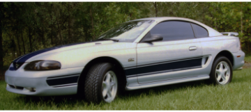 Show details for 1994-98 Mustang Triple Side Stripe Kit Picture of 1994-98 Mustang Triple Side Stripe Kit