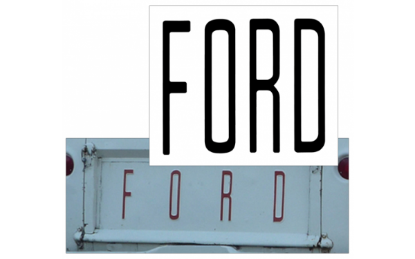 Picture of 1961-67 Ford Econoline Tailgate Letter Decal Set