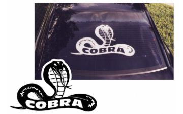 Show details for Mustang Striking Cobra Decal -16" x 26.5" Picture of Mustang Striking Cobra Decal -16" x 26.5"