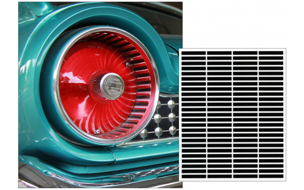 Picture of 1961 Ford Galaxie Tail Light Decal Kit