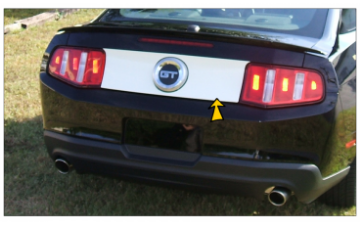 Show details for 2010-12 Mustang Tail Panel Accent Decal Picture of 2010-12 Mustang Tail Panel Accent Decal