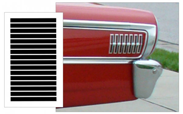 Picture of 1963 Ford Galaxie Hash Marks Decal Kit