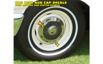 Show details for 1963 Ford Galaxie Dog Dish Hub Cap Decal Kit Picture of 1963 Ford Galaxie Dog Dish Hub Cap Decal Kit