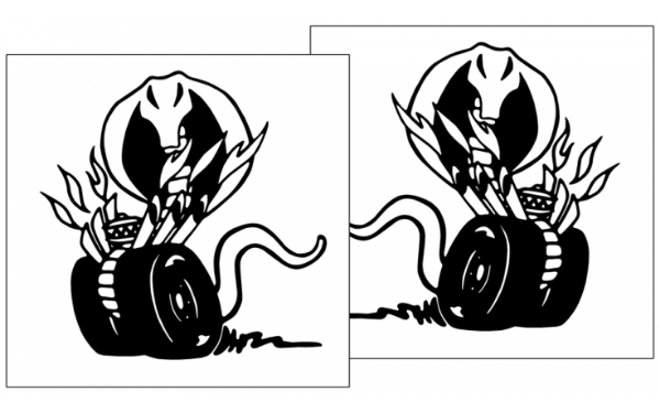 Picture of Mustang Cobra Heaven Decal Set - 6" x 6"