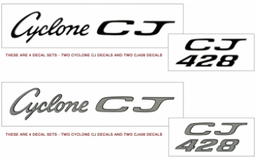 Show details for *1969 Mercury Cyclone CJ 428 Decal Kit Picture of *1969 Mercury Cyclone CJ 428 Decal Kit