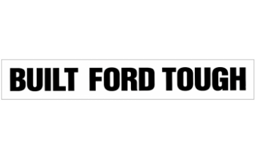 Show details for Built Ford Tough Windshield Decal Picture of Built Ford Tough Windshield Decal