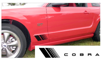 Show details for Mustang Small Fader Decal Kit - Cobra Name Picture of Mustang Small Fader Decal Kit - Cobra Name