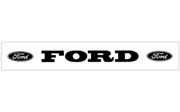 Picture of Ford with Ovals Windshield Decal
