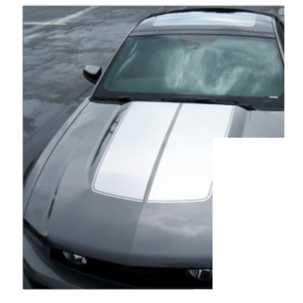 Picture of 2010-12 Mustang Bulge Hood Trunk Stripe - Convertible - Low Wing