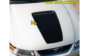 Show details for 1999-03 Mustang Square Nose Hood Decal - Flat Hood Picture of 1999-03 Mustang Square Nose Hood Decal - Flat Hood