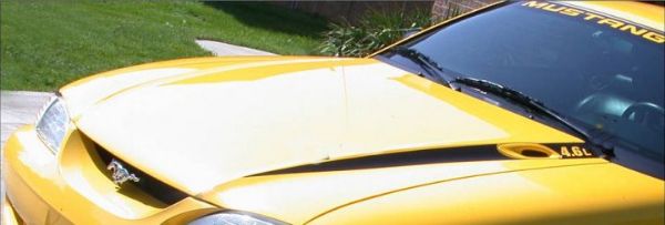 Picture of 1994-98 Mustang Hood Wide Cowl Stripe and Decal Set - 5.0L Name
