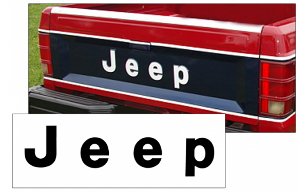 Picture of 1986-92 Jeep - MJ Comanche Pickup Tailgate Letter Decal Set