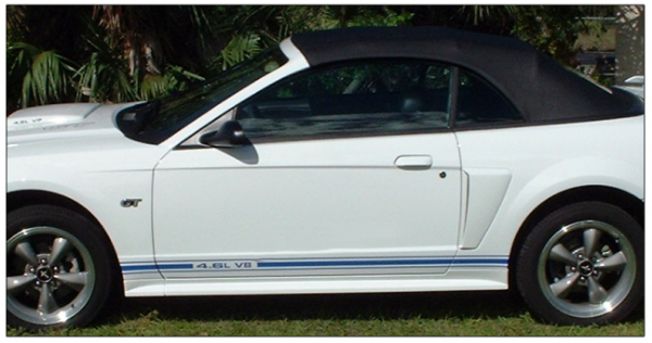Picture of Mustang Lower Rocker Side Stripes - 3.8L V6 Designation