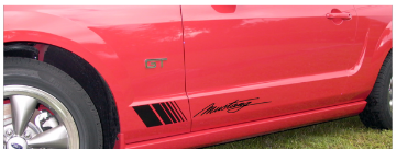 Show details for Mustang Small Fader Decal Kit - Mustang Script Name Picture of Mustang Small Fader Decal Kit - Mustang Script Name
