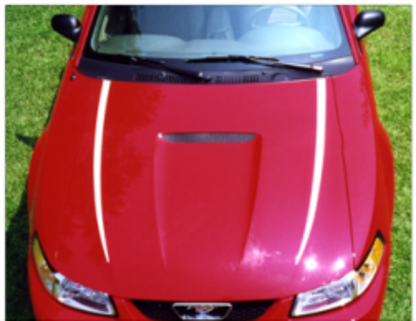 Picture of 2009 Mustang Hood Cowl Stripes - 45TH Anniversary Designation