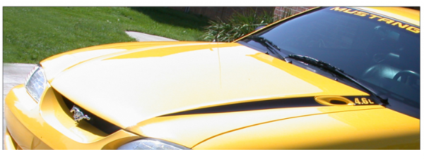 Picture of 1994-98 Mustang Hood Wide Cowl Stripe and Decal Set - 4.6 GT Name