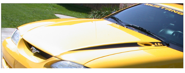 Picture of 1994-98 Mustang Hood Wide Cowl Stripe and Decal Set - 3.8L Name