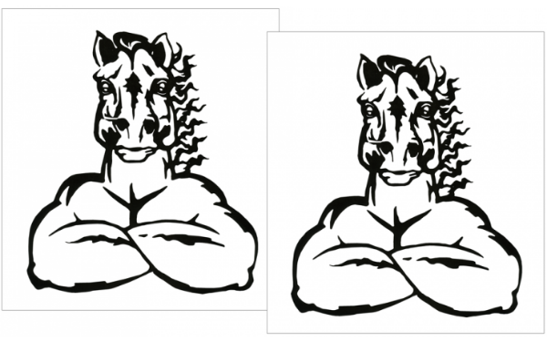 Picture of Mustang Mad Pony Fender Decal Set 7" Tall